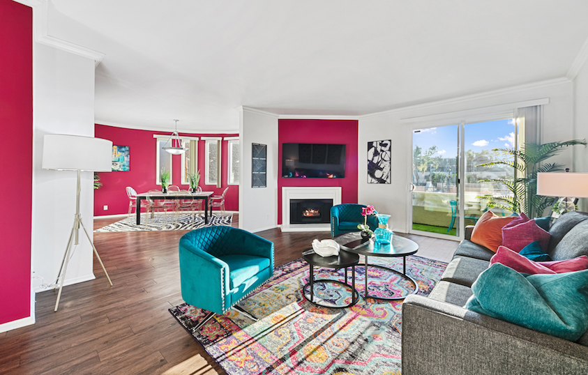 Living room interior design by J. Michael Scott